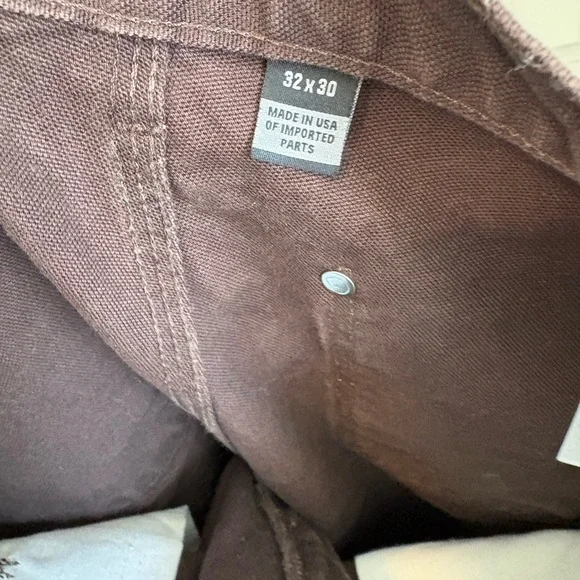 Vintage Carhartt Brown Denim Double Knee jeans 32X30 Work Carpenter pants - Picture 7 of 8